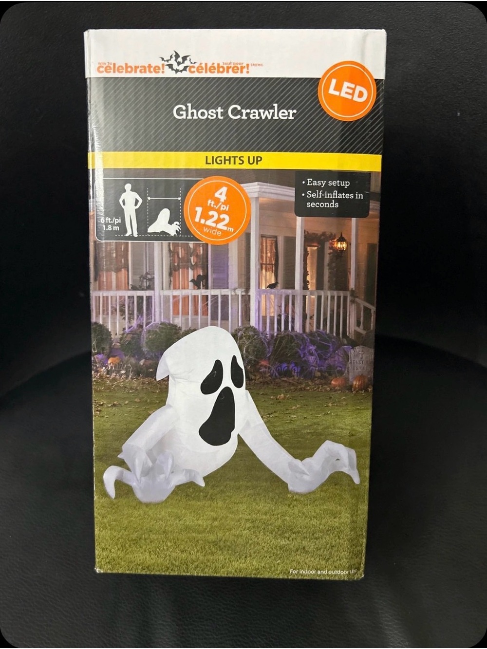 BNIB 🆕 Halloween LED Décoration Ghost Crawler Inflatable